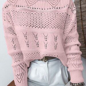 Boutique NWT Pink Knit Sweaters